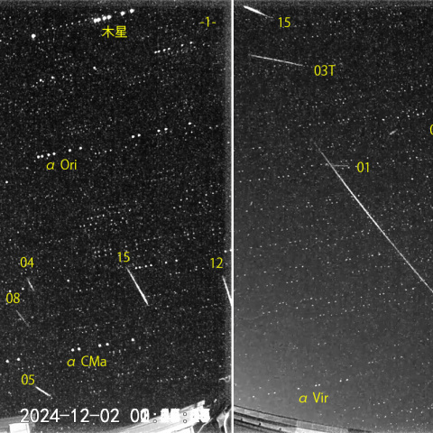 夜半後の流星 (24-12-02)