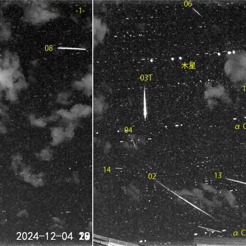 夜半前の流星 (24-12-04)
