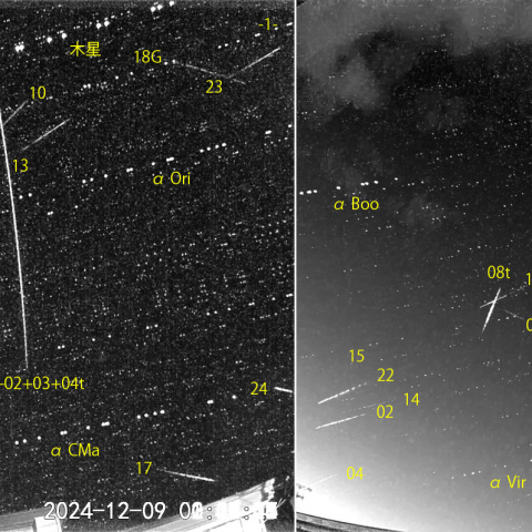 夜半後の流星 (24-12-09)