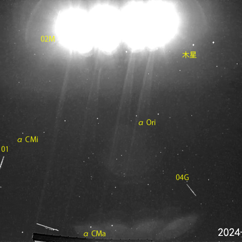 夜半前の流星 (24-12-15)