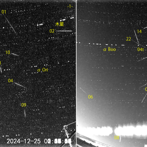 夜半後の流星 (24-12-25)