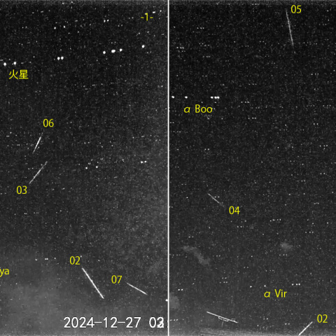 夜半後の流星 (24-12-27)