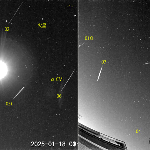 夜半後の流星 (25-01-18)