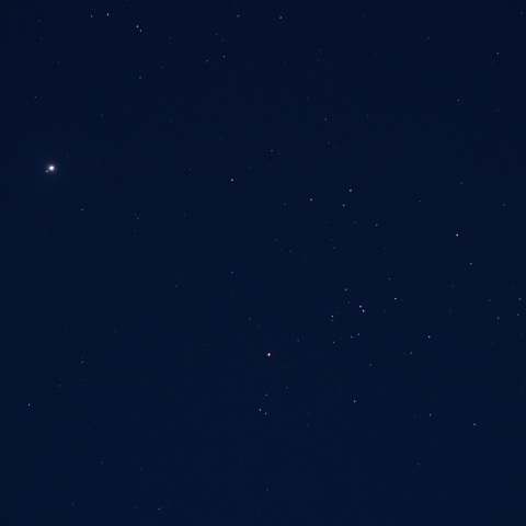 木星とヒヤデス星団