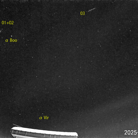 夜半後の流星 (25-02-09)