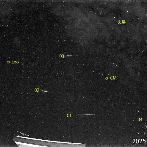 夜半前の流星 (25-02-23)