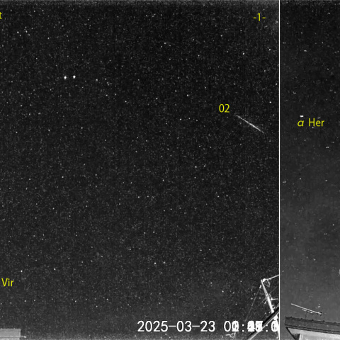 夜半後の流星 (25-03-23)