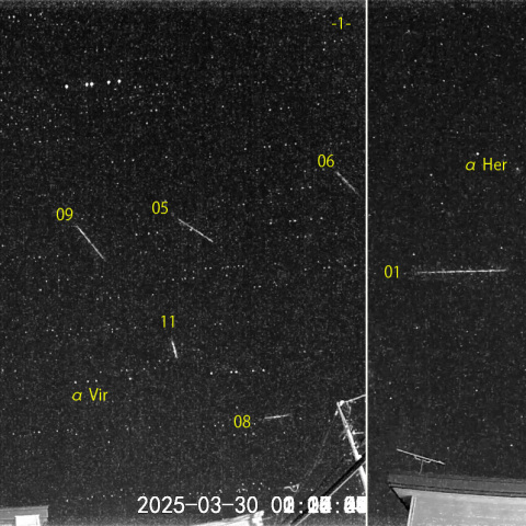 夜半後の流星 (25-03-30)