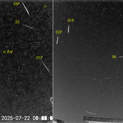 夜半後の流星 (25-07-22)