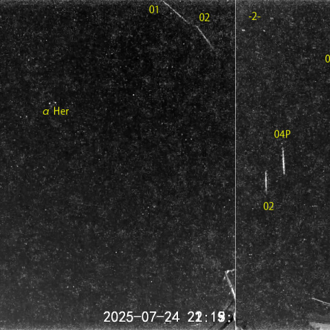 夜半前の流星 (25-07-24)