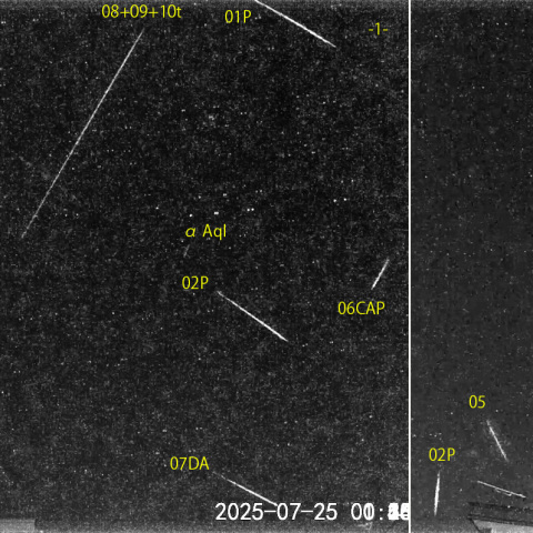夜半後の流星 (25-07-25)