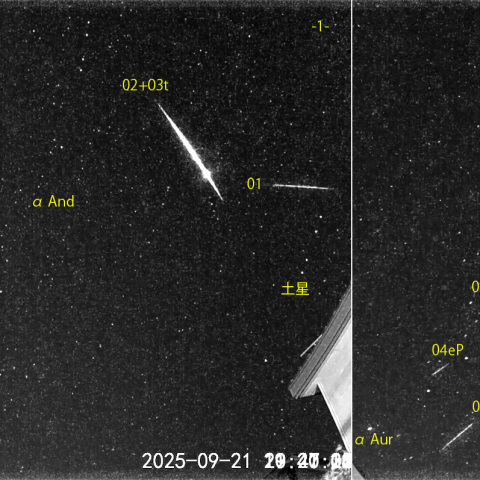 夜半前の流星 (25-09-21)