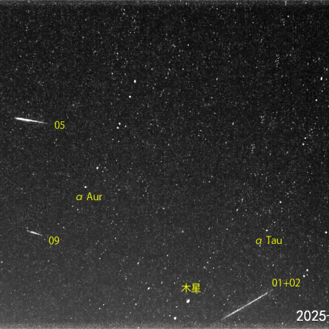 夜半後の流星-1 (25-10-03)