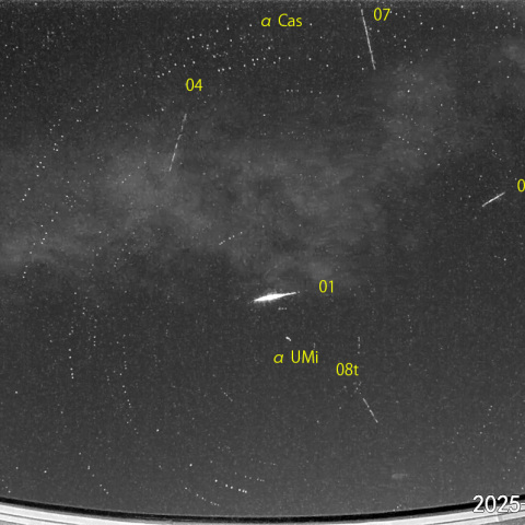 夜半前の流星 (25-10-08)
