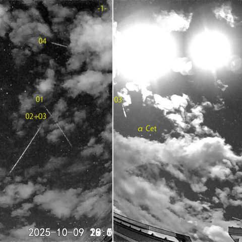 夜半前の流星 (25-10-09)