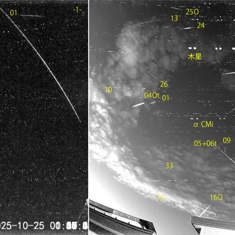 夜半後の流星 (25-10-25)