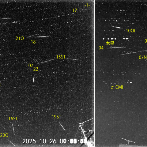 夜半後の流星 (25-10-26)