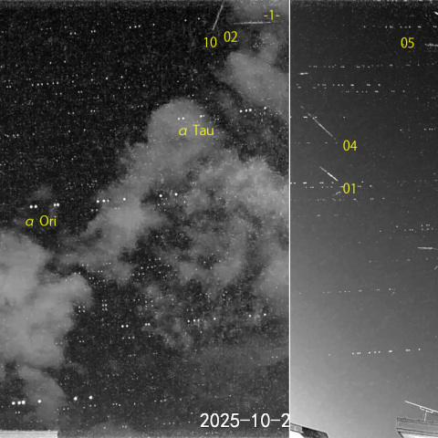 夜半後の流星 (25-10-28)