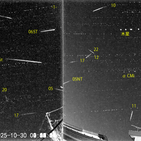 夜半後の流星 (25-10-30)