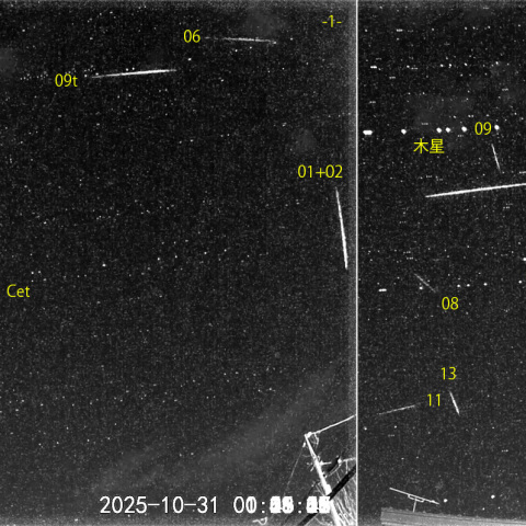 夜半後の流星 (25-10-31)