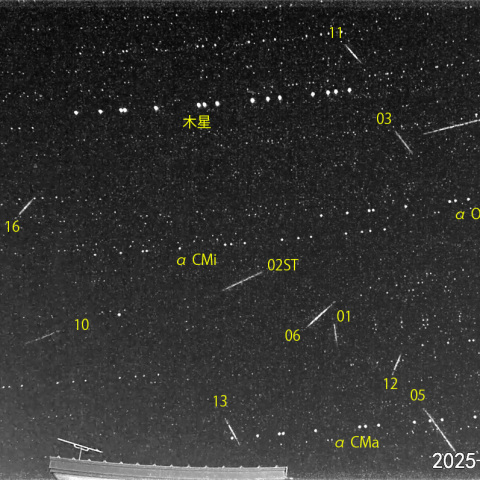 夜半後の流星-2 (25-11-04)