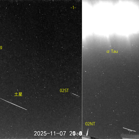 夜半前の流星 (25-11-07)