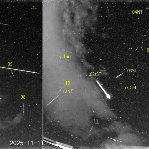 夜半前の流星 (25-11-11)