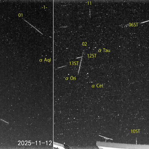 夜半前の流星 (25-11-12)