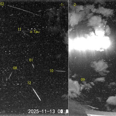 夜半後の流星 (25-11-13)
