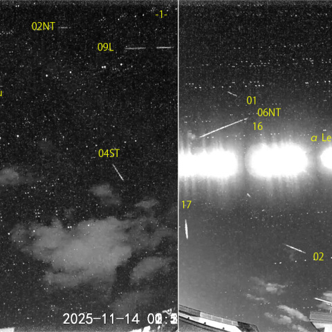 夜半後の流星 (25-11-14)
