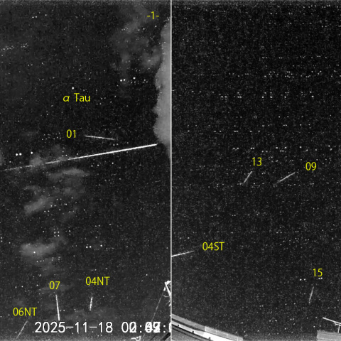 夜半後の流星 (25-11-18)