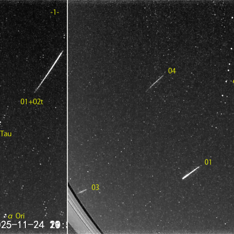 夜半前の流星E (25-11-24)