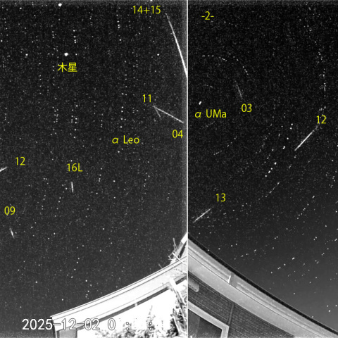 夜半後の流星E (25-12-02)