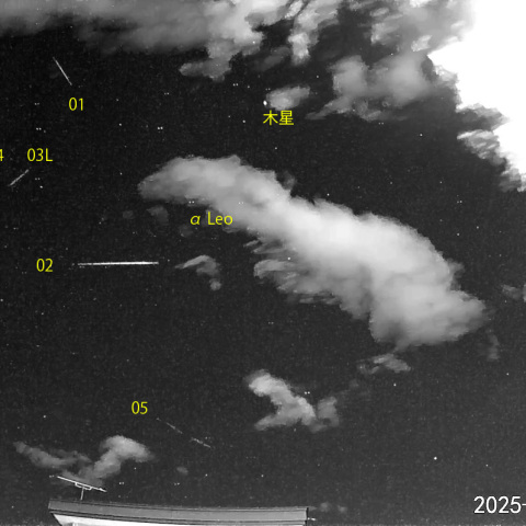 夜半後の流星 (25-12-06)