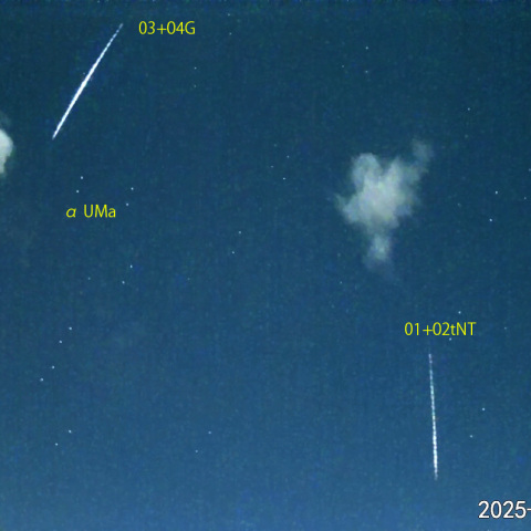 夜半後の流星E (25-12-06)