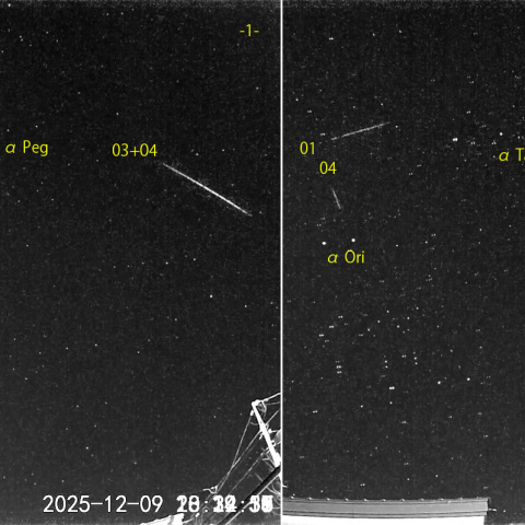 夜半前の流星 (25-12-09)