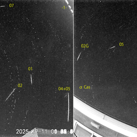 夜半後の流星N (25-12-11)