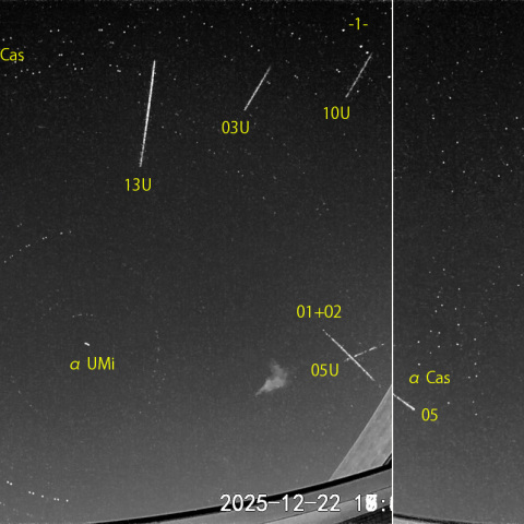  夜半前の流星N (25-12-22)
