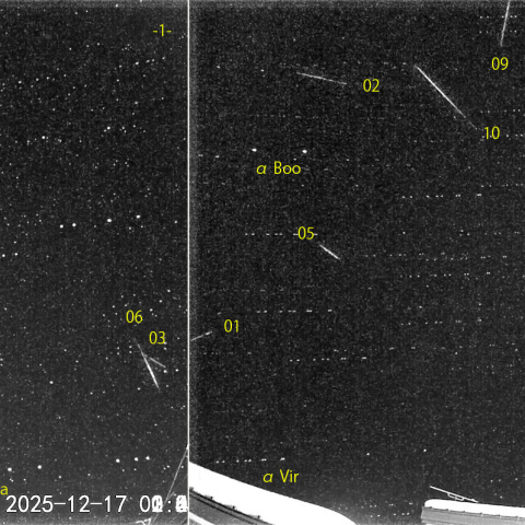  夜半後の流星 (25-12-17)