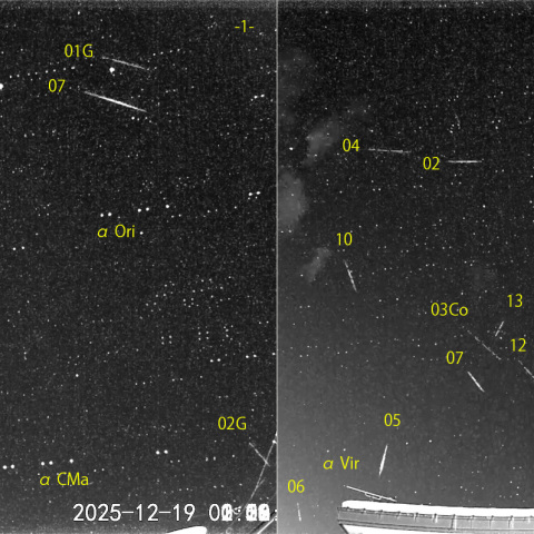 夜半後の流星 (25-12-19)