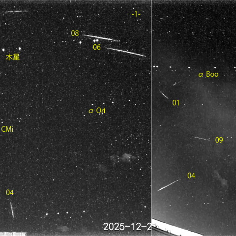  夜半後の流星 (25-12-28)