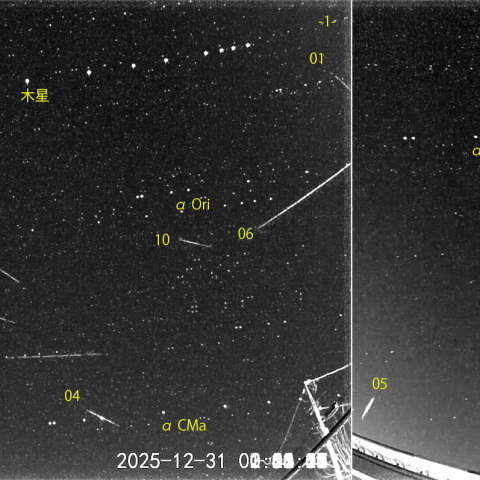  夜半後の流星 (25-12-31)