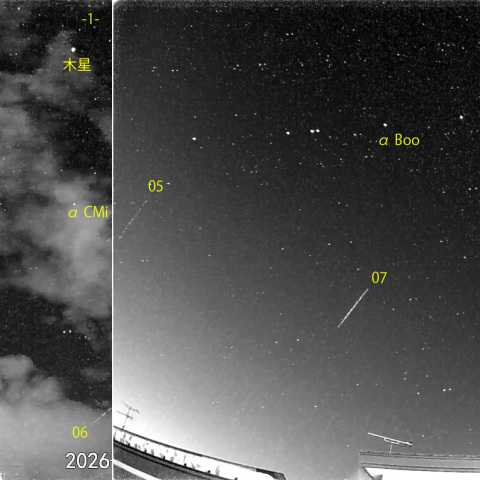  夜半後の流星 (26-01-13)