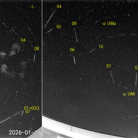  夜半後の流星N (26-01-13)