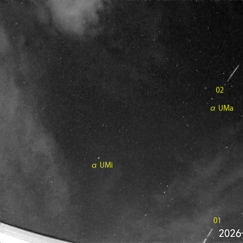  夜半前の流星N (26-01-20)