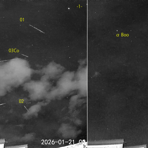  夜半後の流星 (26-01-21)