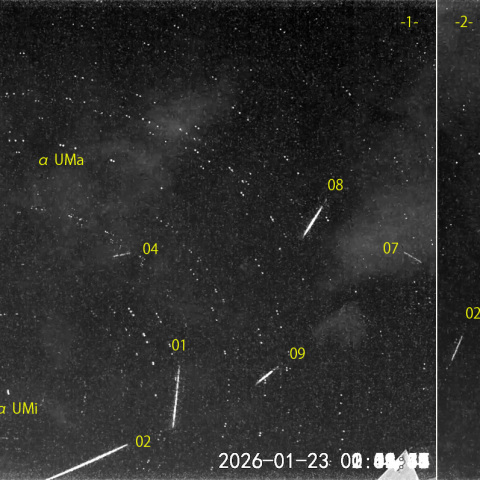 夜半後の流星N (26-01-23)