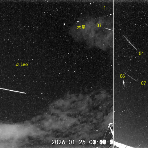 夜半後の流星 (26-01-25)