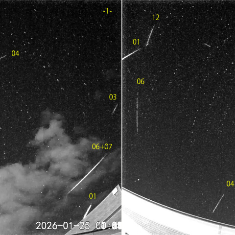  夜半後の流星N (26-01-25)