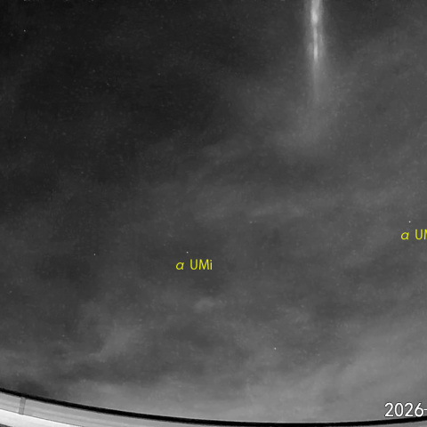  夜半前の流星N (26-01-30)